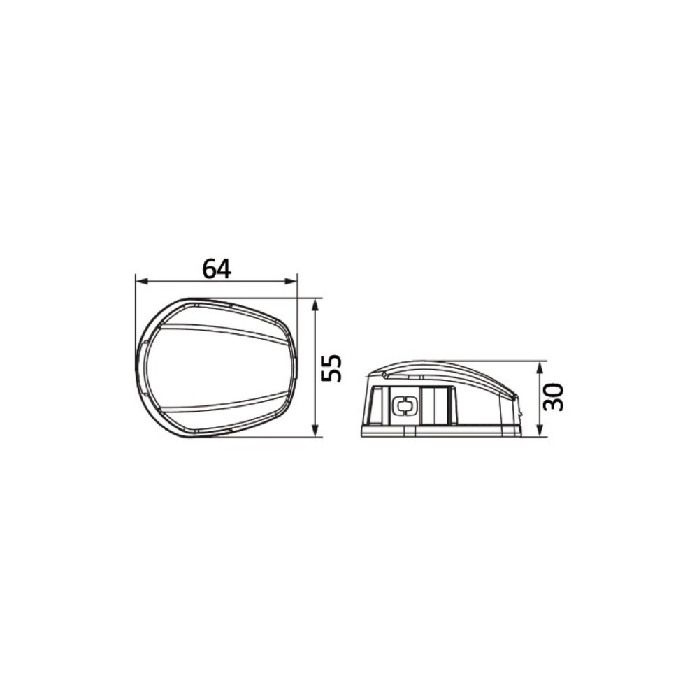 Feux navigation LED NEMO -gauche+droit 112,5° Bulk montage horizontal – Image 4