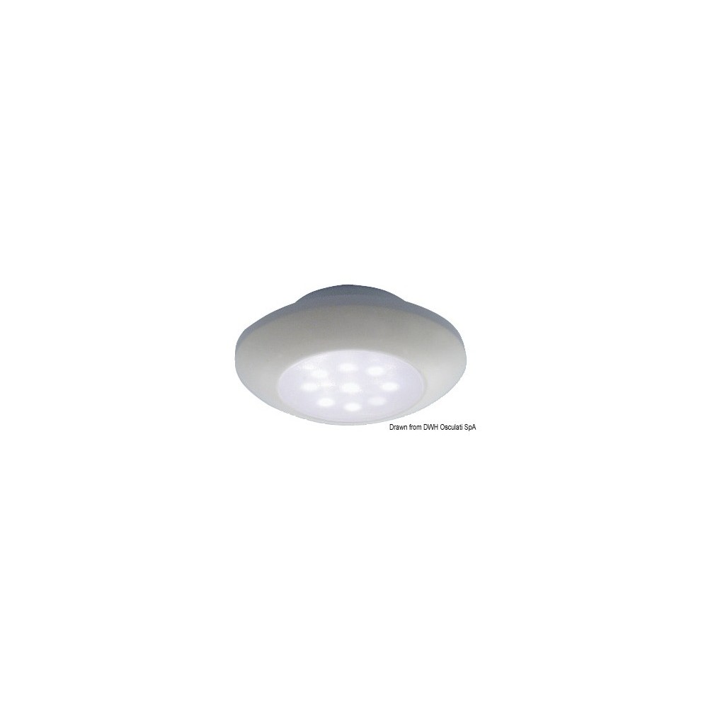 Plafonnier étanche blanc à LED blanc
