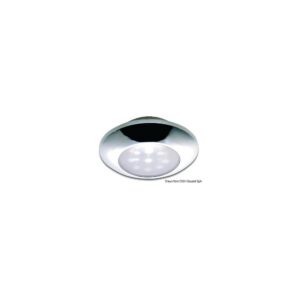 Plafonnier étanche chromé à LED blanc