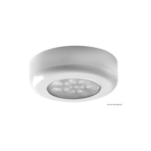 Plafonnier boîtier inox finition blanc 6 LED blanc