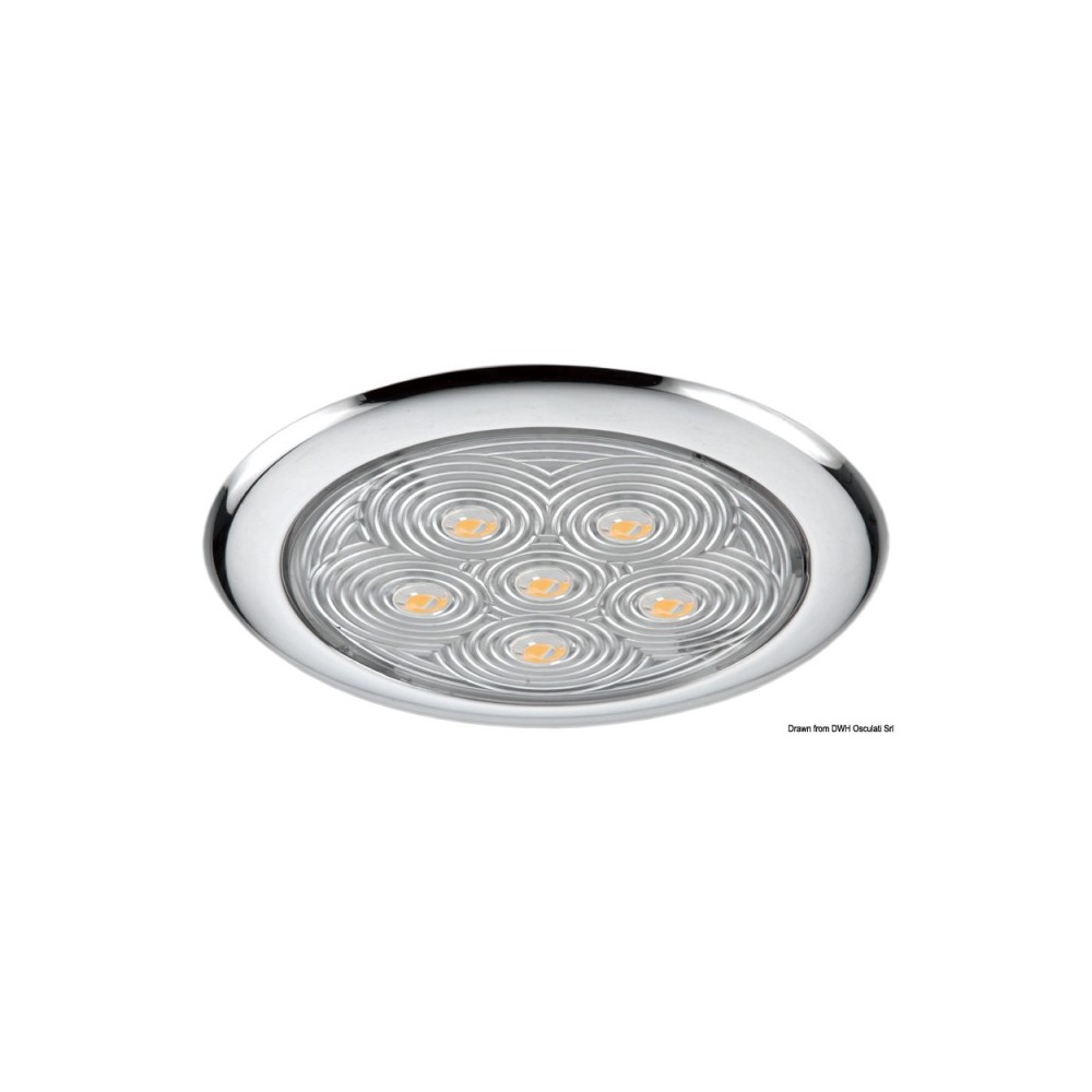 Plafonnier avec 6 LED blanc
