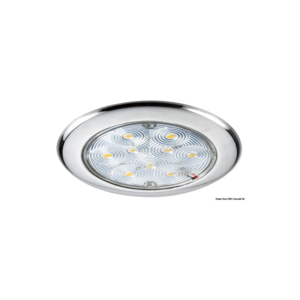 Plafonnier avec 9 LED blanc
