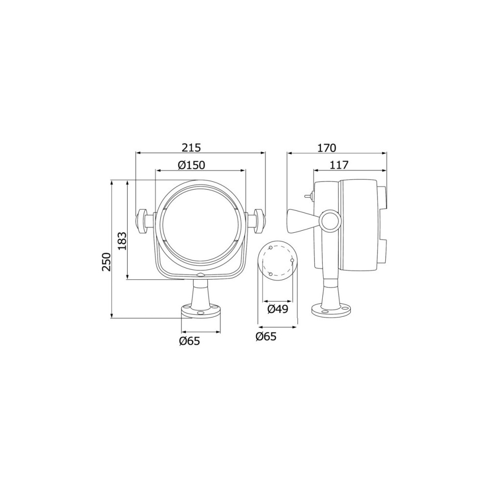 Projecteur Night Eye ABS 24 V 100+100 W – Image 6