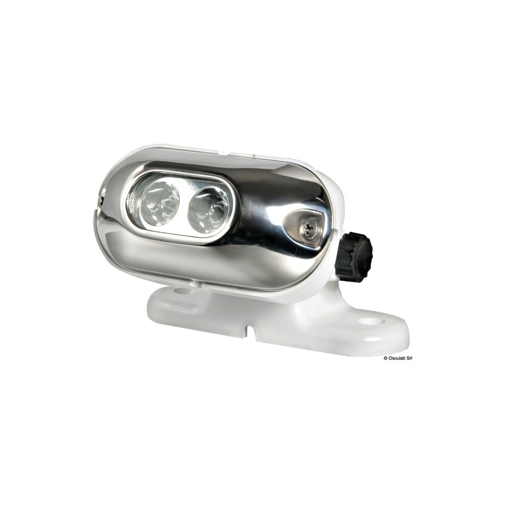 Spot à LED avec 2 LED blanc, complet