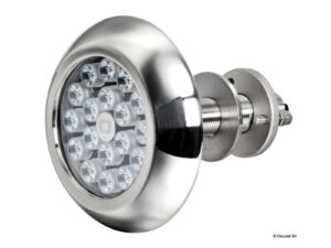 Projecteur sous-marine 18 LED blanc avec goujons