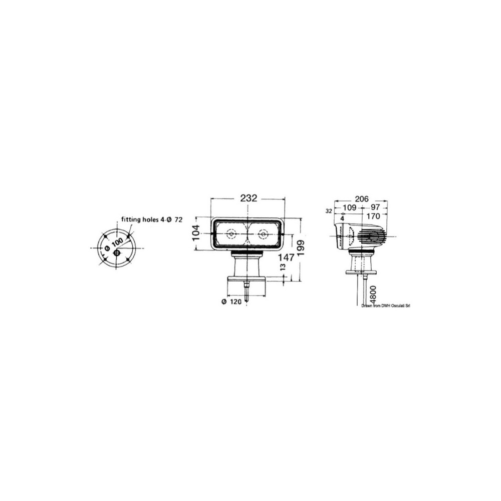 Projecteur pivotant Sanshin 24 V 55 W – Image 2