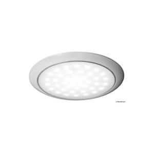 Eclairage LED ultraplate bague blanche 12/24 V 3 W Inox