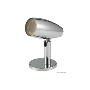 Spot LED articulé en laiton chromé