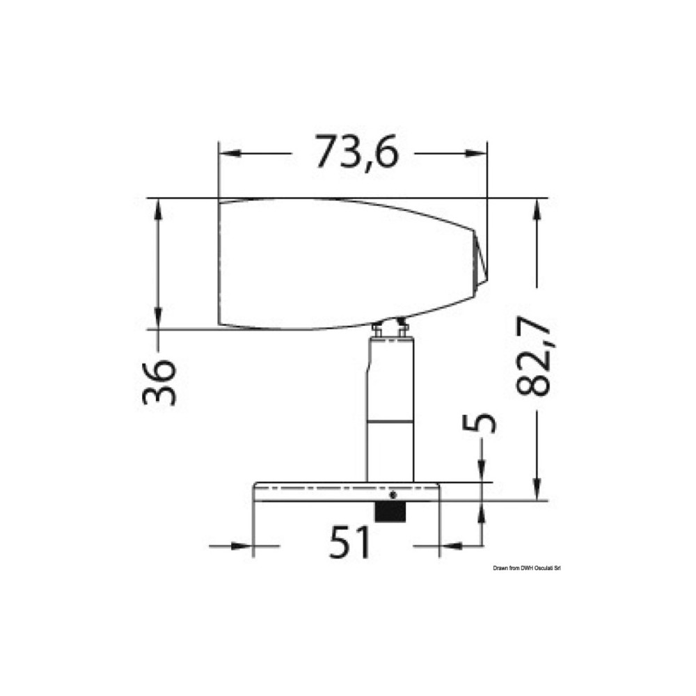 Spot LED articulé en laiton chromé – Image 3