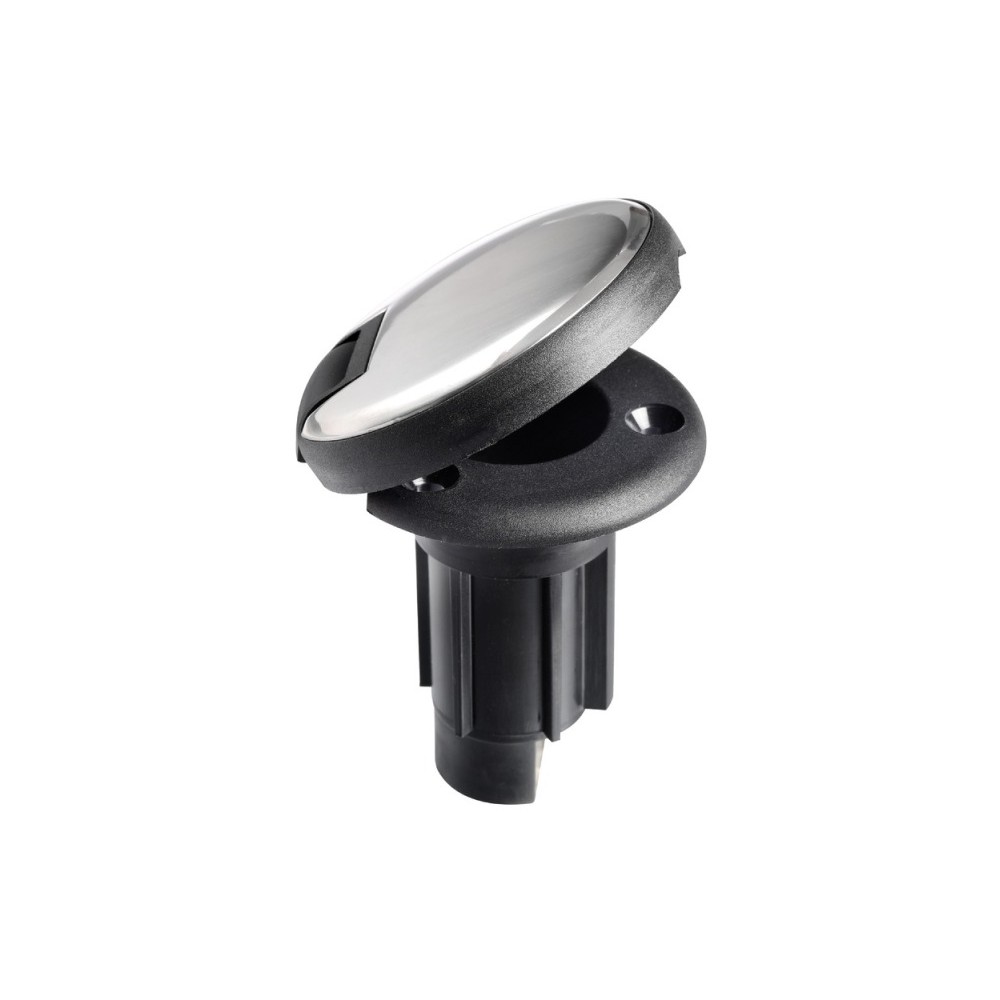 Base nylon+AISI316 base encastrer 2 contacts noir