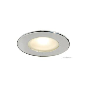 Plafonnier LED à encastrer Atria II poli miroir IP65
