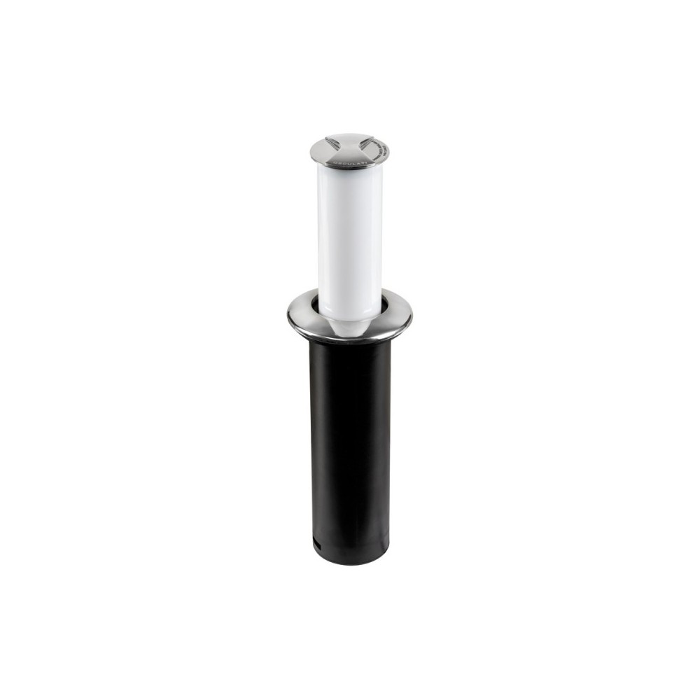 Lampe de table à LED Aurora escamotable lunette rond inox – Image 5