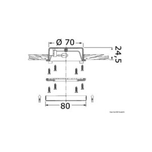 Spot Hydra en inox poli 10 W
