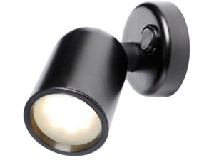 Spot LED articulé en ABS noir