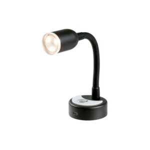 Spot LED articulé noir 400 mm