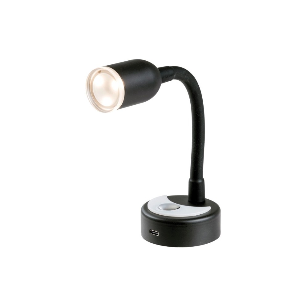 Spot LED articulé noir 240 mm