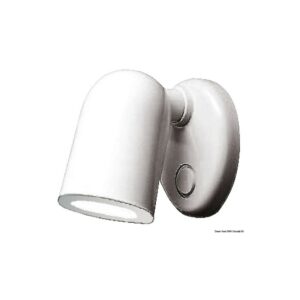 Spot halogène Batsystem Tube ABS blanc