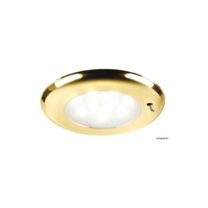 Plafonnier LED à encastrement SOLE dorée switch