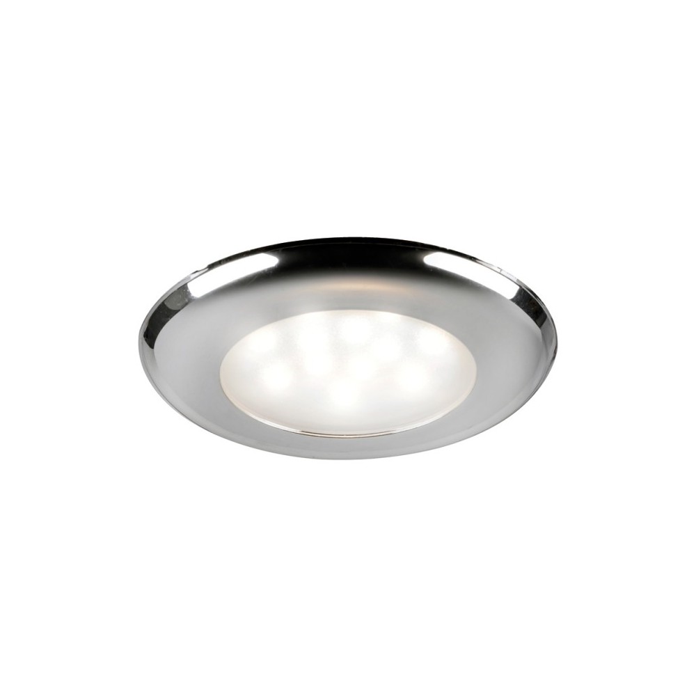 Plafonnier LED à encastrement SOLE finition chromée