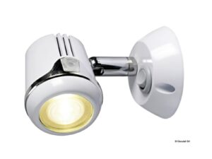 Spot articulé blanc HI-POWER LED 12/24 V