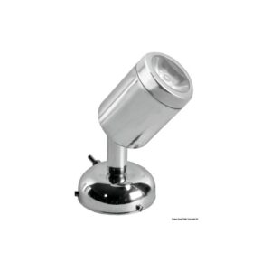 Spot articulé en laiton poli 1 x 3 W HD