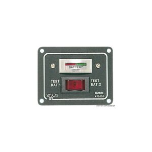 Panneau-test pour 2 batteries analogique