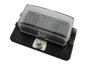 Boîte porte-fusibles lamellaires mini 4 sorties Inox