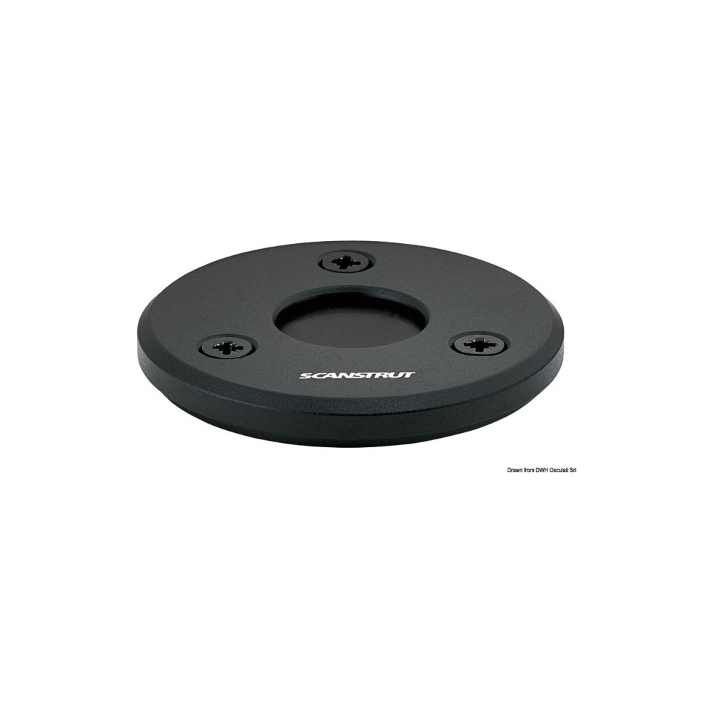 Presse-étoupe aluminium noir Low Profile Ø 4/9mm