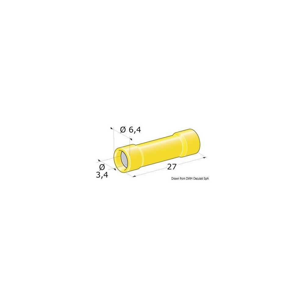 Fiche + jonction femelle 2,5-6 mm²