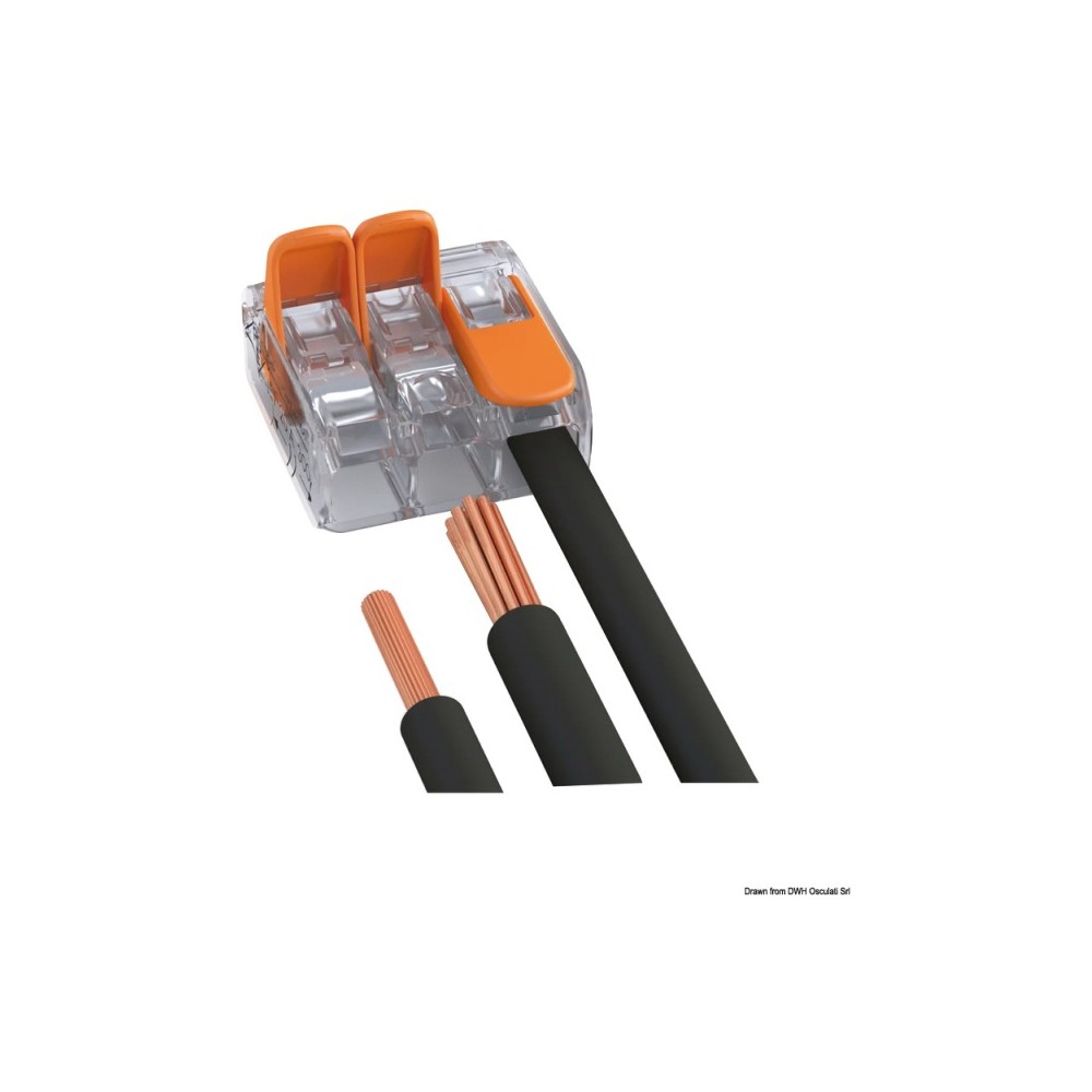 Connecteur WAGO 3 conducteur 4 mm2