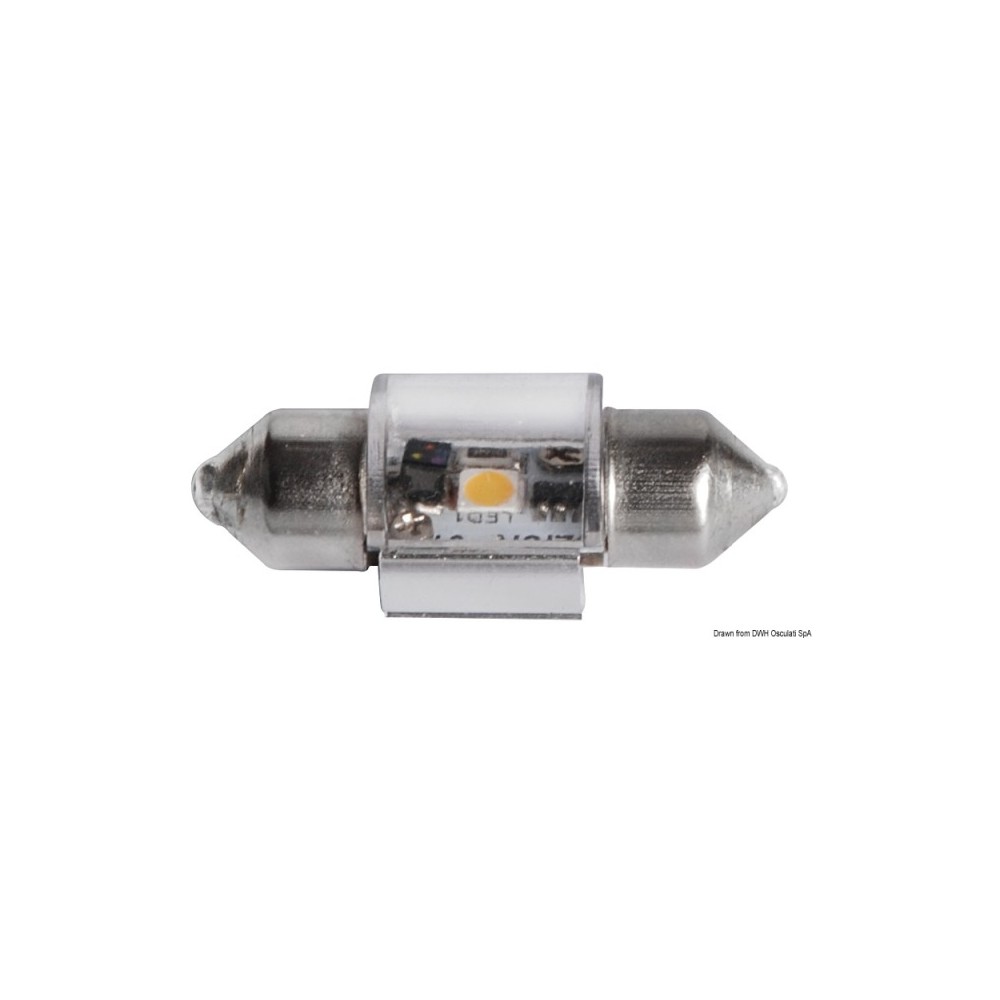 Ampoule LED blanc/vert