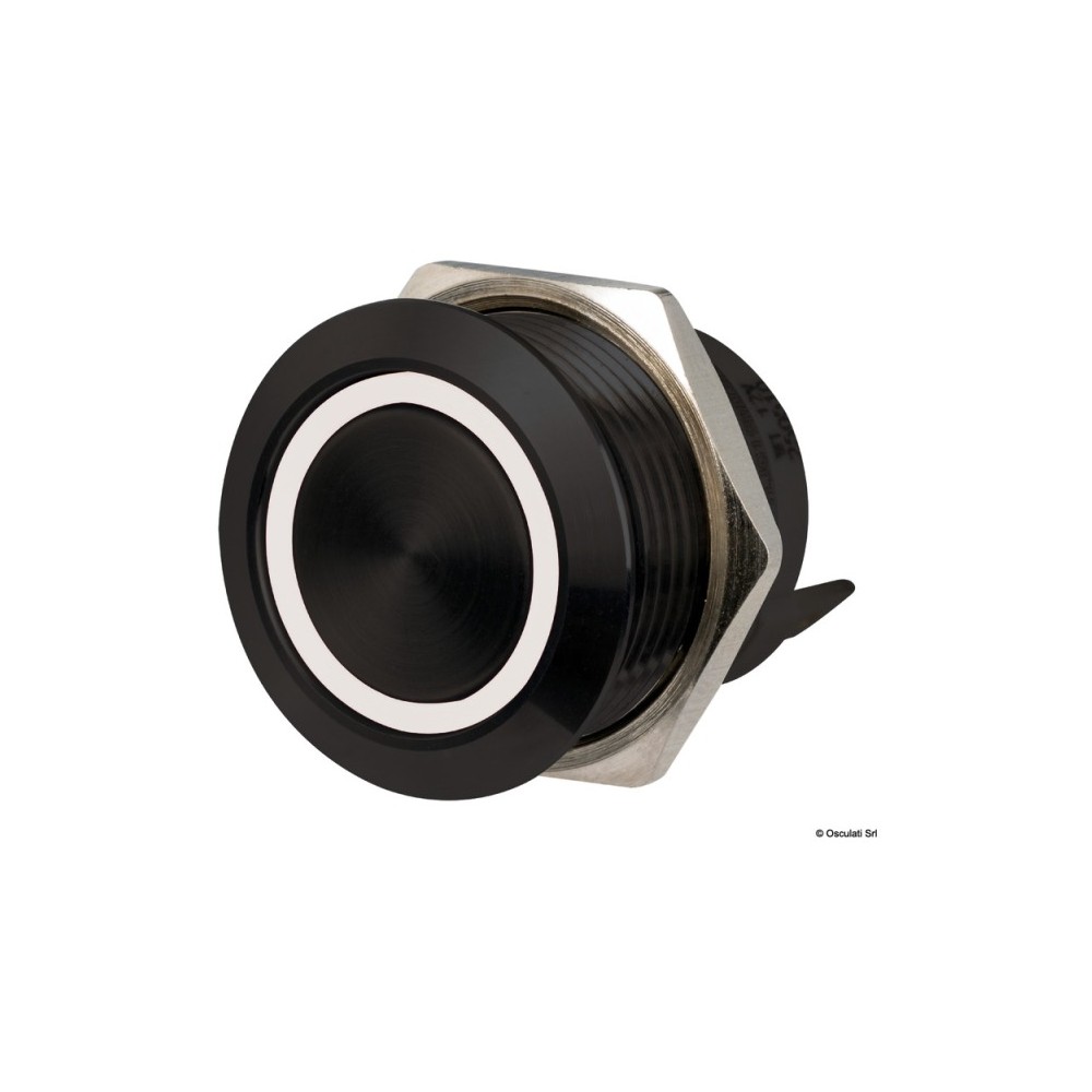 Interrupteur FLAT noir inox ON-OFF 12/24V LED RVB – Image 3