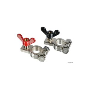 Paire de cosses de batterie en bronze