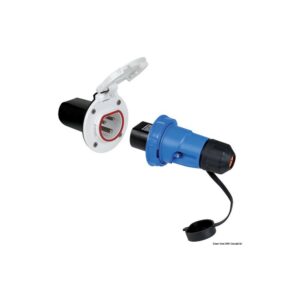 Prise noir Cruiser 16 A + inox couvercle
