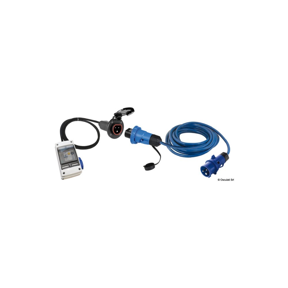 Kit tableau électrique avec prise noir inox Cruiser 16 A – Image 2
