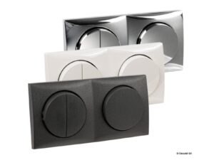 Bouton double Blanc