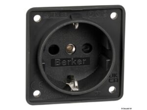 Prise de courant Schuko gris foncé 16 A BERKER