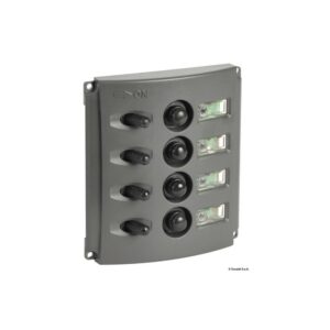 Tableau électrique fusibles automatique double LED Carbone Rouge