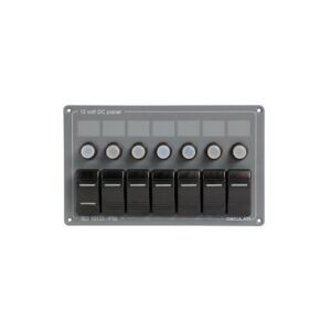 Tableau électrique horizontal avec 7 interrupteurs