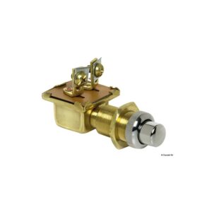 Bouton étanche en laiton chromé 15 x 25 mm