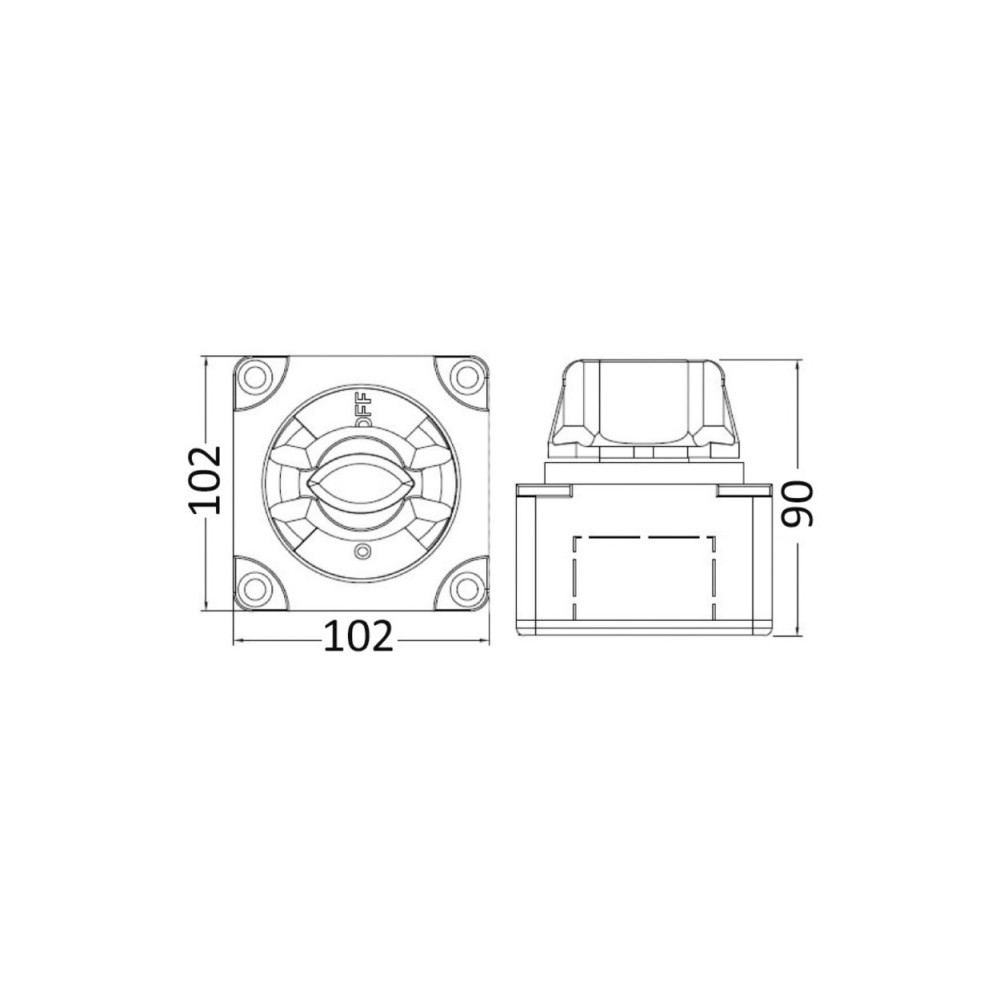 Coupe-battery/interrupteur 550 A OFF-1-BOTH-2 – Image 4