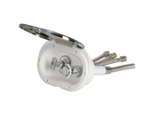 Coffret douche tuyau inox 2,50 m