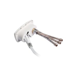 Coffret douche blanc New Edge tuyau inox 2,5 m