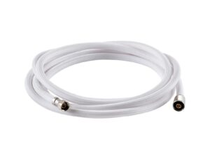Tuyau douche armé en nylon blanc