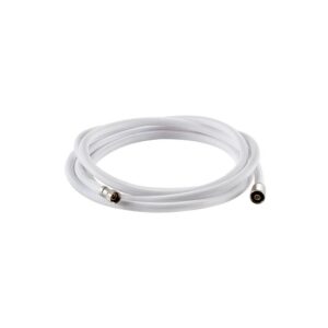 Tuyau douche armé en nylon blanc