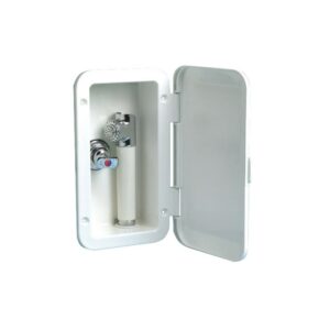 Coffret douche et mélangeur tuyau PVC 2,5 m Montage à la verticale
