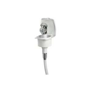 Douche New Edge blanche tuyau PVC 2,50 m