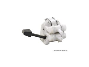 Pompe à pédale pour lavabo à double effet