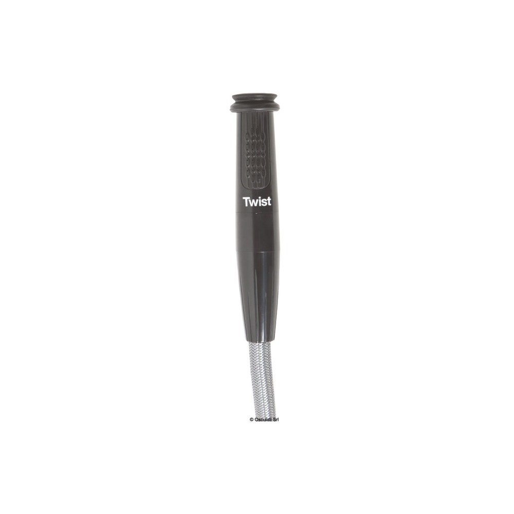Douche intégrée WHALE Twist Mk2 noire 190x57 mm