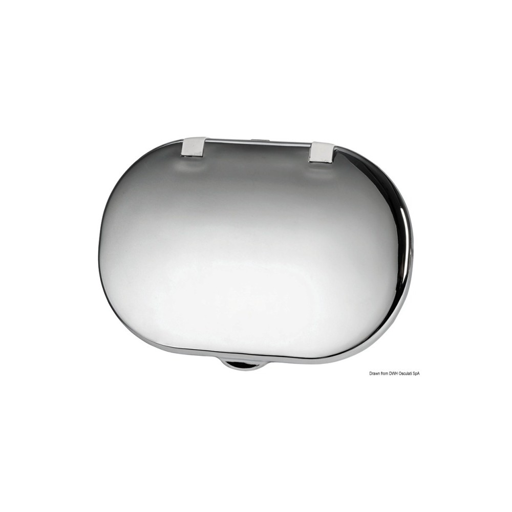 Porte neutral Oval chromé